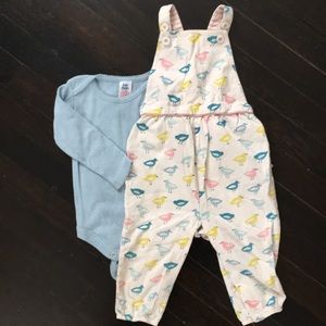 Boden 12-18m overalls set